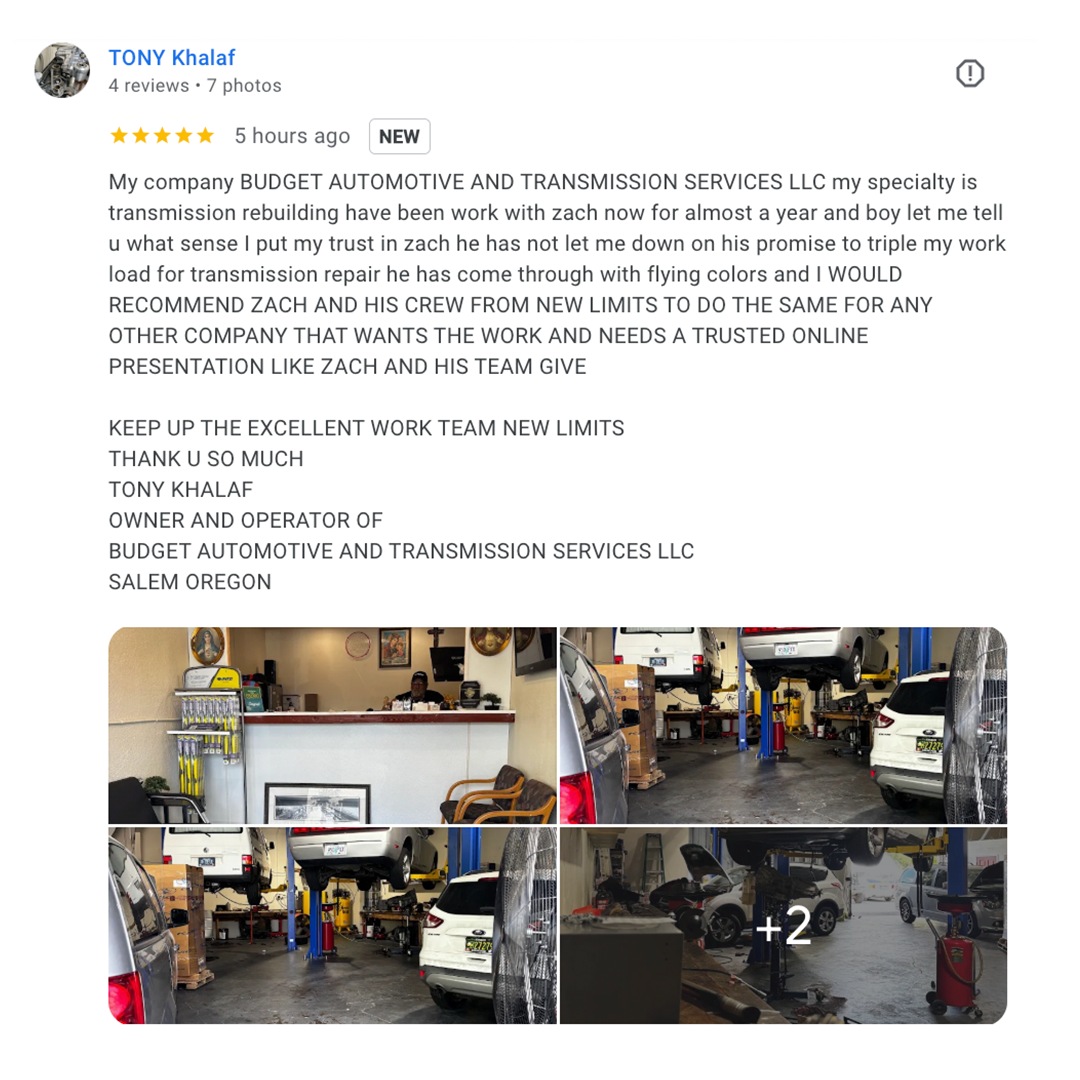 Tony Khalaf, Budget Automotive & Transmission, Salem OR - Google review